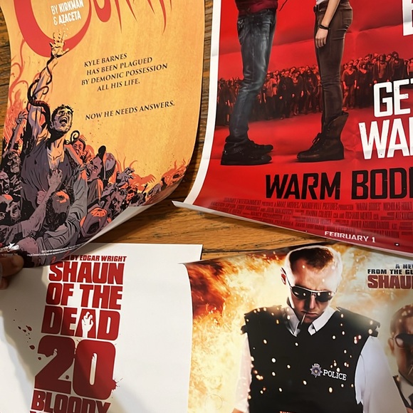 Shaun of the Dead Movie Posters + 3 BONUS Warm Bodies 11 x 17 - Picture 6 of 7